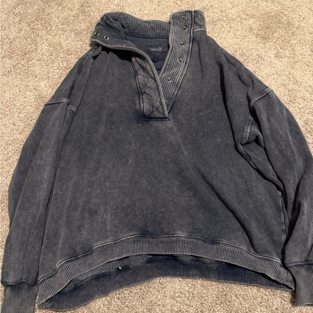 Aerie Quarter Snap Sweatshirt